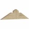 Ekena Millwork Portland Rough Sawn Timber Gable Bracket, Douglas Fir, 36"W x 9"H x 2"D x 6"F, 6/12 Pitch GBW036X09X0206POR00RDF - alternate 2